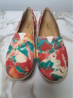 Softspots Size 8 M Shoes Multicolor Almond Toe flats Fabric Women
